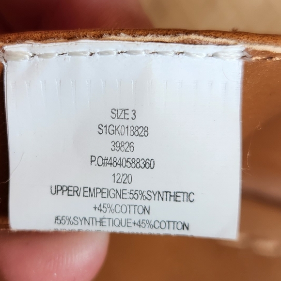 5/$20 NWT Joe Fresh beige blue white polka dot wedge heel sandal shoes girls 3 - Picture 4 of 13